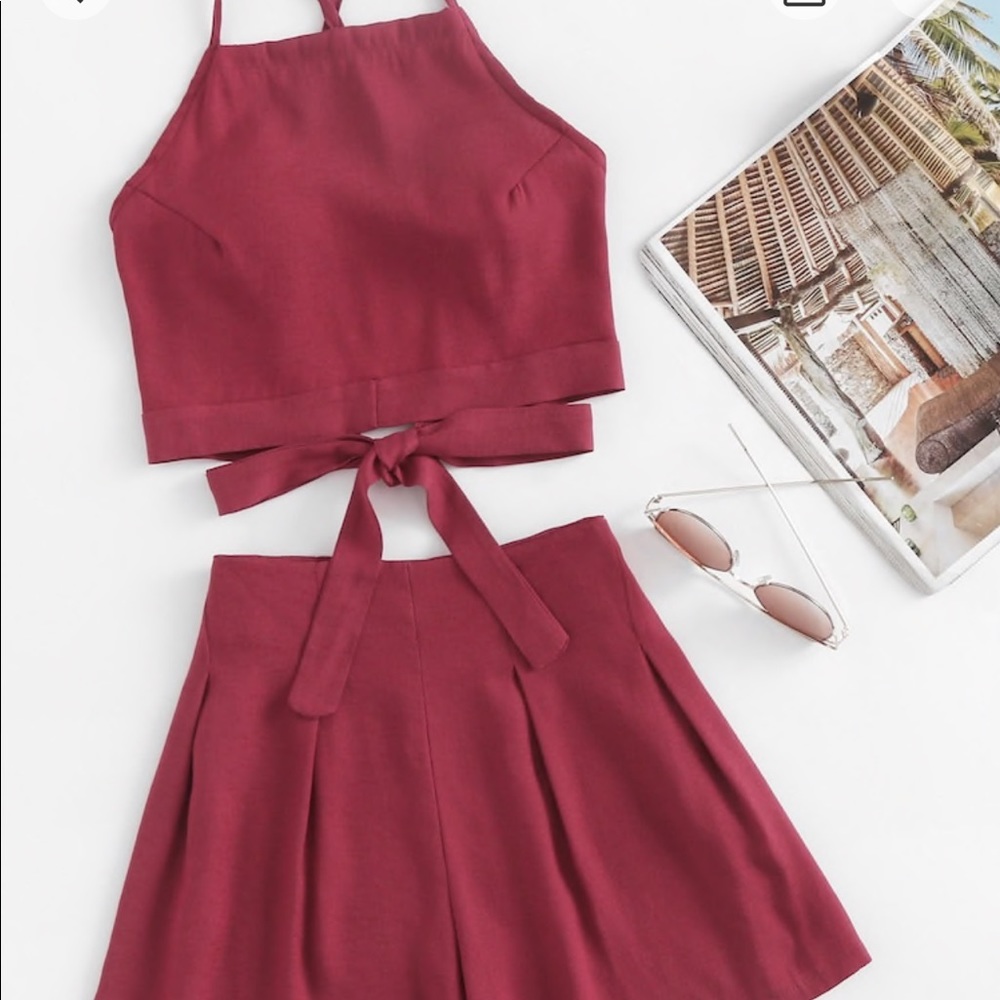 Top and shorts set